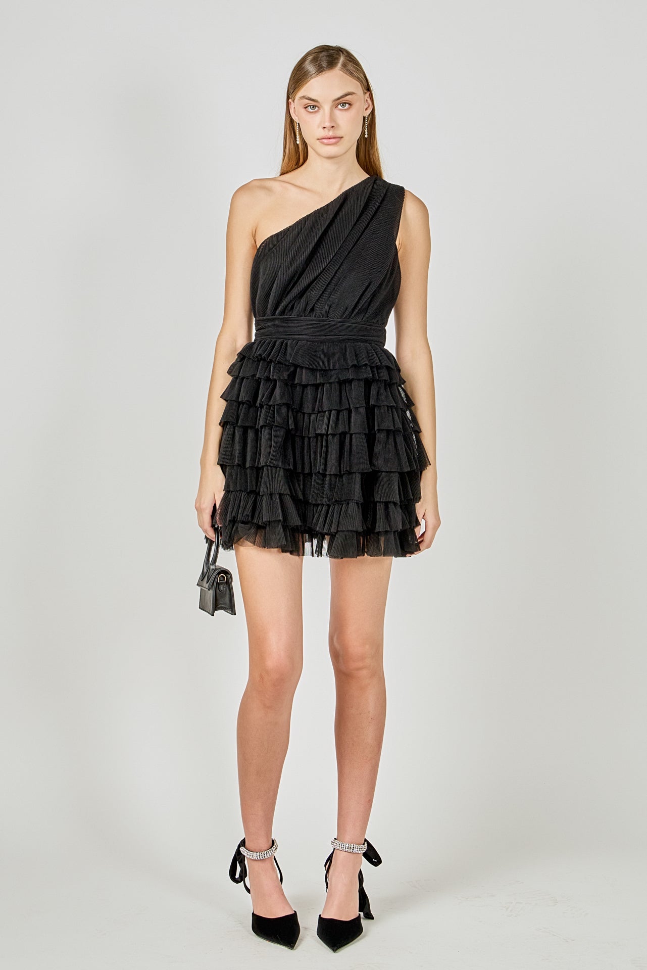 Tiered Tulle Mini Dress