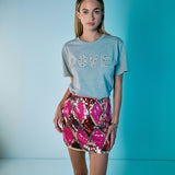 Love Jewel Embroidered Patch Top