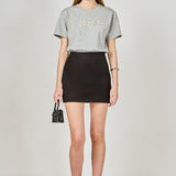 Love Jewel Embroidered Patch Top