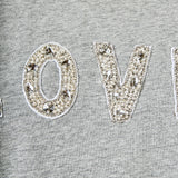 Love Jewel Embroidered Patch Top
